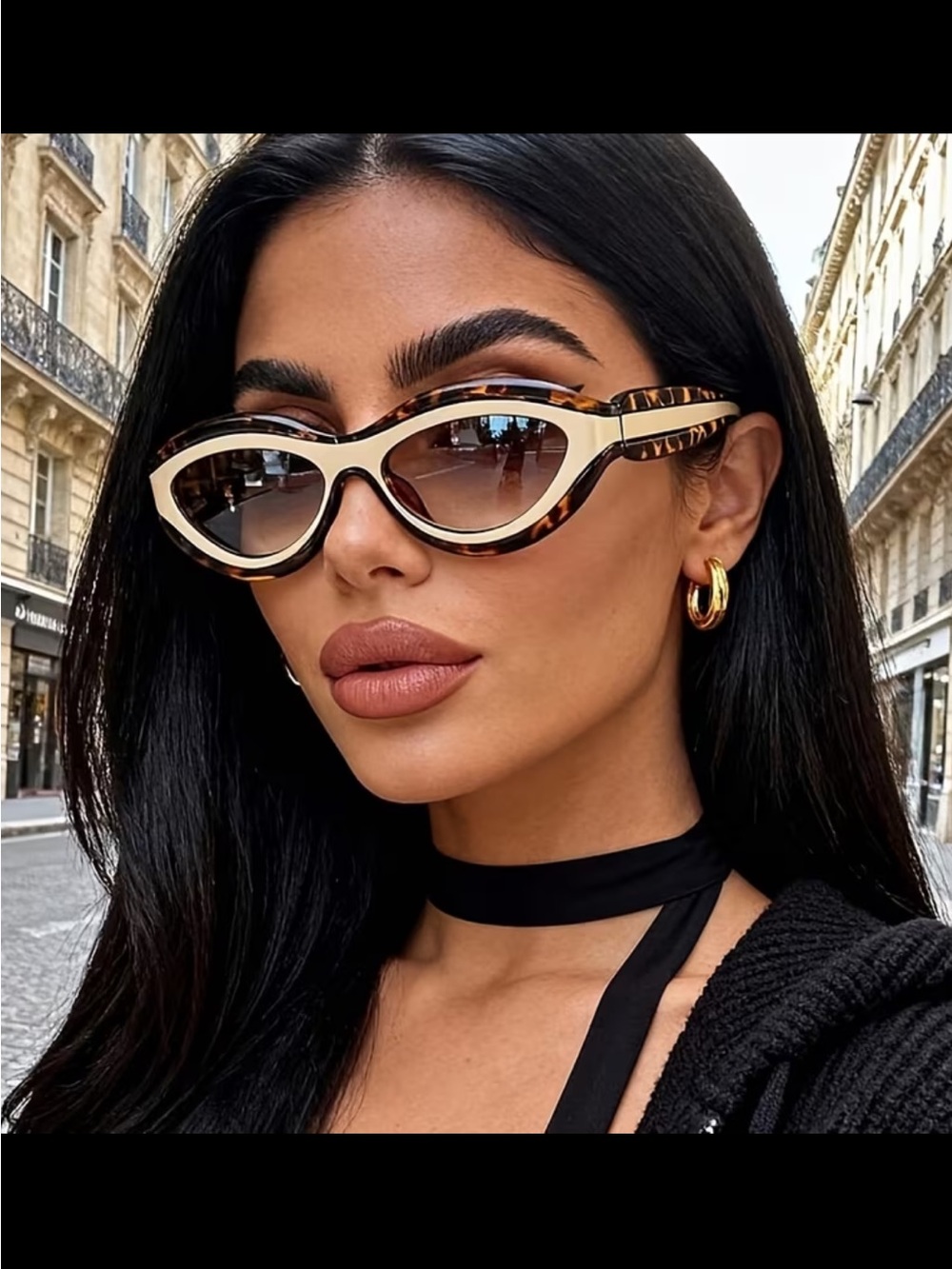 Affordable Fashion Finds Tortoiseshell Cat-Eye Sunglasses with Cream Accents